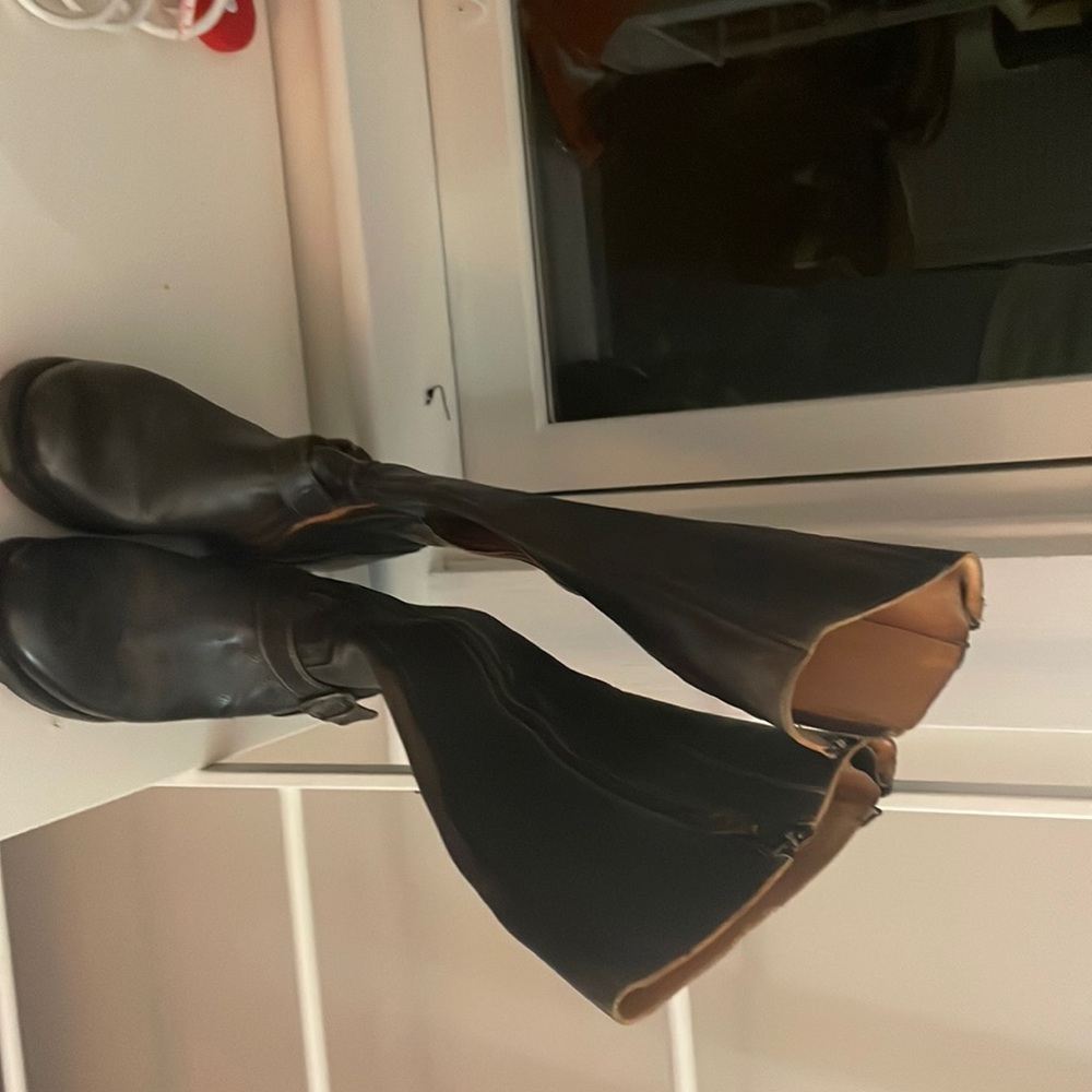 Bed Stu grey riding boots. Size 7